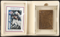 Johnny Unitas 1995 Football Legends #3 1995 Highland Mint Bronze Mint-Card #873/2500 at PristineAuction.com