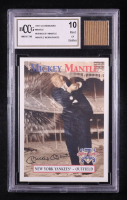 Mickey Mantle 1997 Scoreboard Mantle #58 1958 Trading Card with Game Used Pants Piece (BCCG 10) at PristineAuction.com