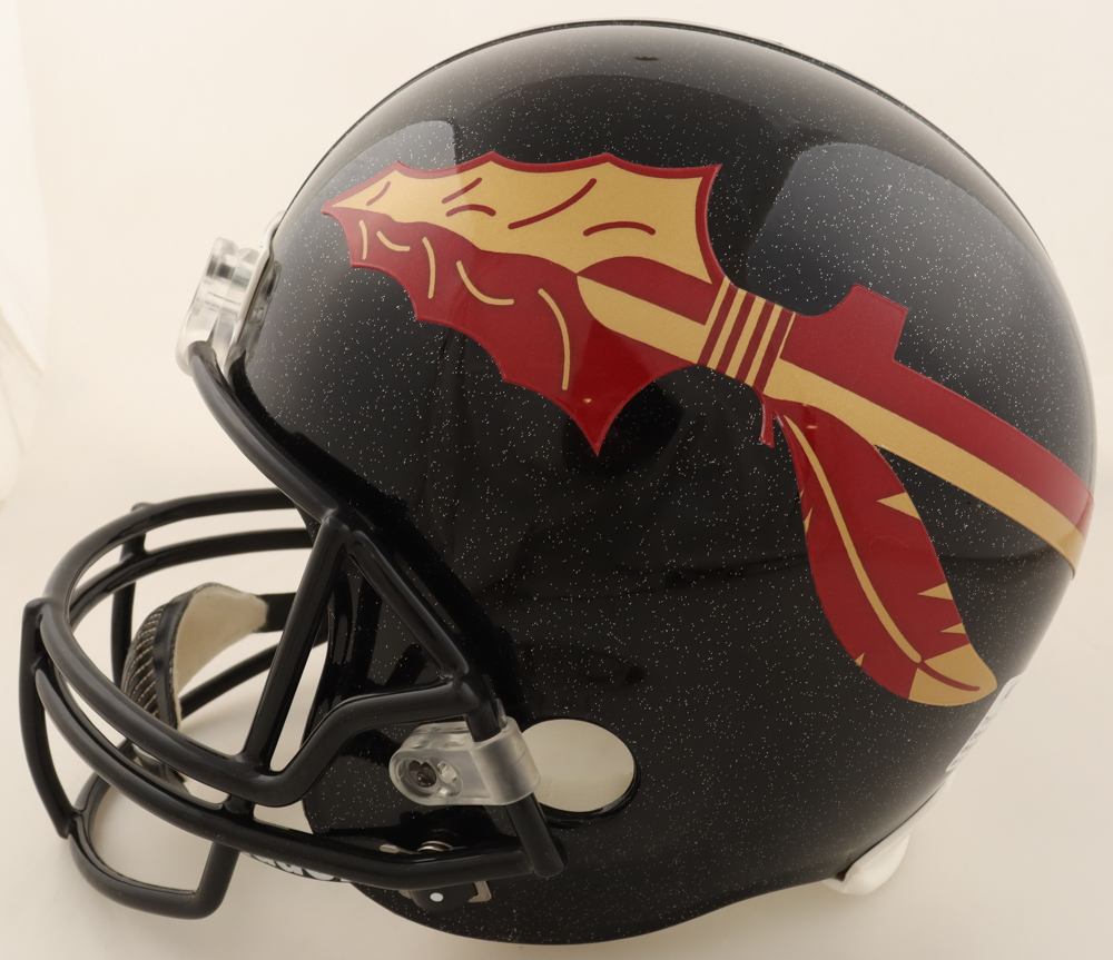 Bobby Bowden Signed Florida State Seminoles Full-Size Helmet inscribed "Scalp Em" (Beckett) at PristineAuction.com Bobby Bowden Signed Florida State Seminoles Full-Size Helmet inscribed "Scalp Em" (Beckett) at PristineAuction.com