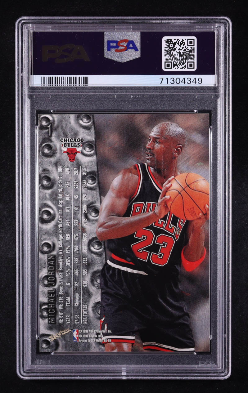 Michael Jordan 1998-99 Metal Universe #1 (PSA 8) at PristineAuction.com Michael Jordan 1998-99 Metal Universe #1 (PSA 8) at PristineAuction.com