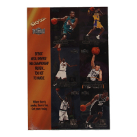 1997-98 SkyBox Metal Universe Championship Promo Basketball Uncut Card Sheet of (6) Cards at PristineAuction.com