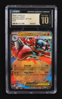 Mega Lucario ex 2025 Pokemon TCG Mega Evolution #077 (CGC 10 | Pristine Black Label) at PristineAuction.com