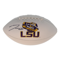 Jayden Daniels Signed LSU Tigers Logo Football (Fanatics) at PristineAuction.com
