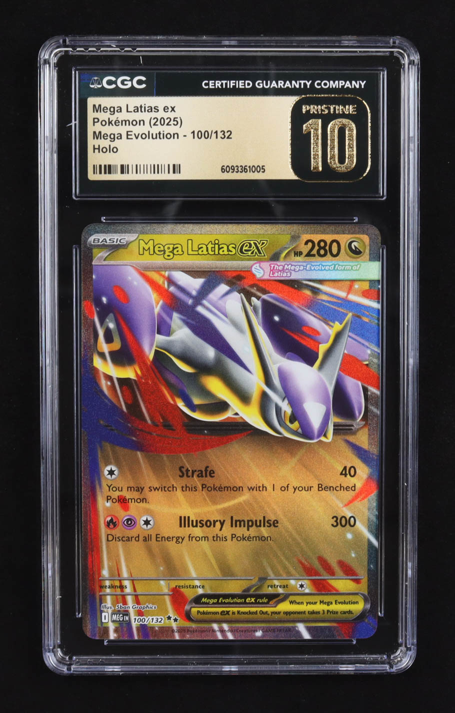 Mega Latias ex 2025 Pokemon TCG Mega Evolution #100 (CGC 10 | Pristine Black Label) at PristineAuction.com Mega Latias ex 2025 Pokemon TCG Mega Evolution #100 (CGC 10 | Pristine Black Label) at PristineAuction.com