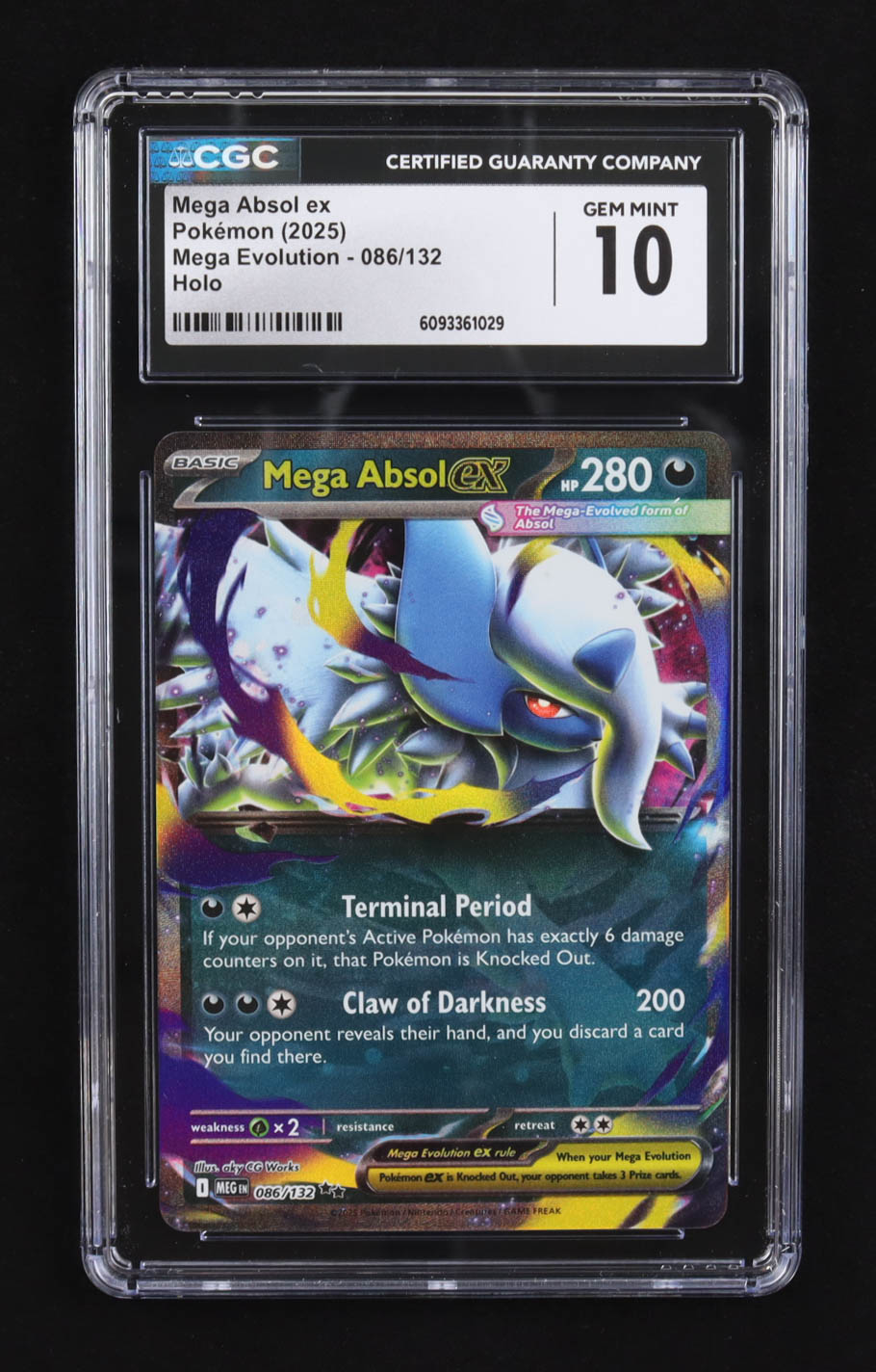 Mega Absol ex 2025 Pokemon TCG Mega Evolution #086 (CGC 10) at PristineAuction.com Mega Absol ex 2025 Pokemon TCG Mega Evolution #086 (CGC 10) at PristineAuction.com