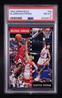 Michael Jordan / Scottie Pippen 1992-93 Upper Deck #62 ST (PSA 8) at PristineAuction.com