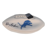 Barry Sanders Signed Lions Logo Football (Fanatics) at PristineAuction.com
