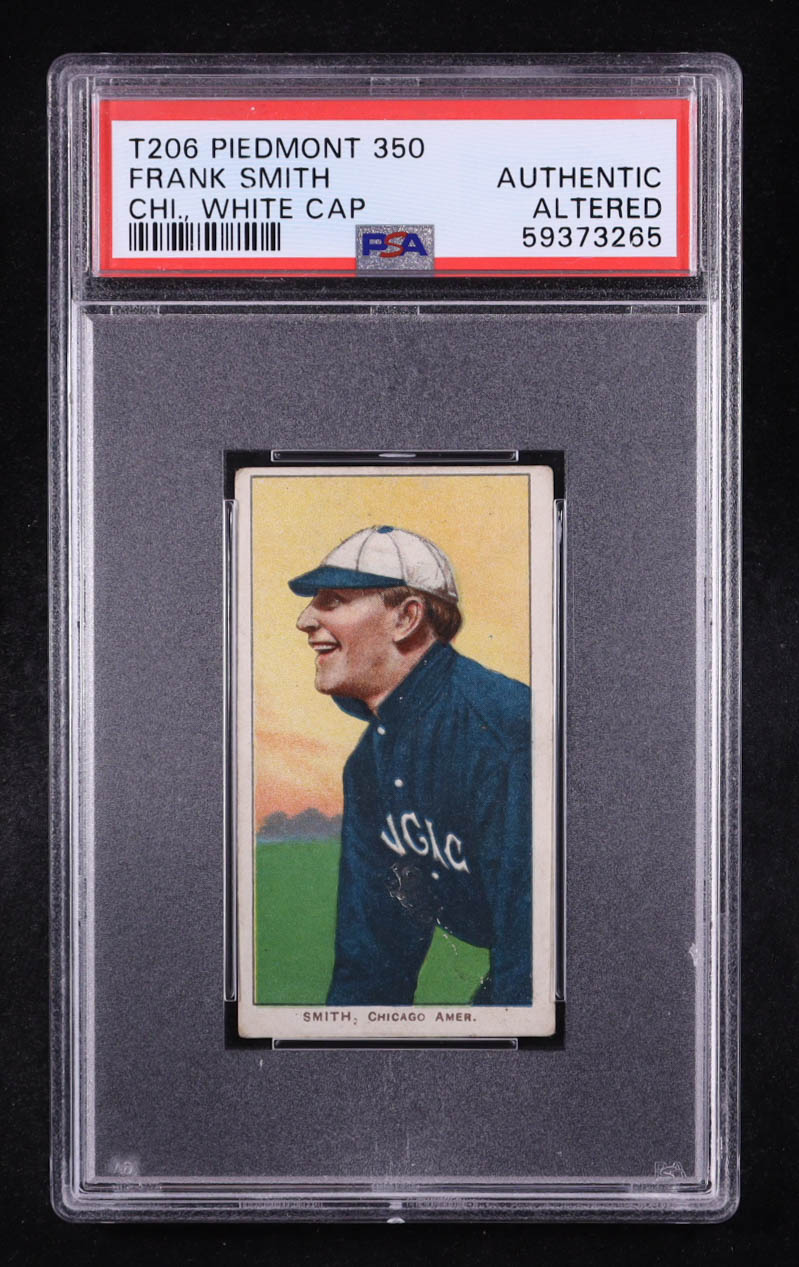 Frank Smith 1909-11 T206 #451 Chicago White Cap (PSA Authentic) (Altered) at PristineAuction.com Frank Smith 1909-11 T206 #451 Chicago White Cap (PSA Authentic) (Altered) at PristineAuction.com