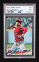 Shohei Ohtani 2018 Topps Update Pitching In Red Jersey #US-1 RC (PSA 9) at PristineAuction.com