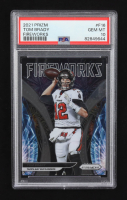 Tom Brady 2021 Panini Prizm Fireworks #16 (PSA 10) at PristineAuction.com