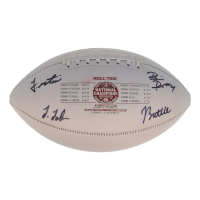 2021 Alabama Crimson Tide Championship Logo Football Signed by (4) with Josh Jobe, John Metchie, Brian Robinson & Jordan Battle (Fanatics) at PristineAuction.com