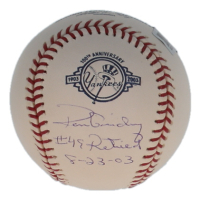 Ron Guidry Signed LE OML Baseball Inscribed "#49 Retired 8/23/03" (Beckett) at PristineAuction.com