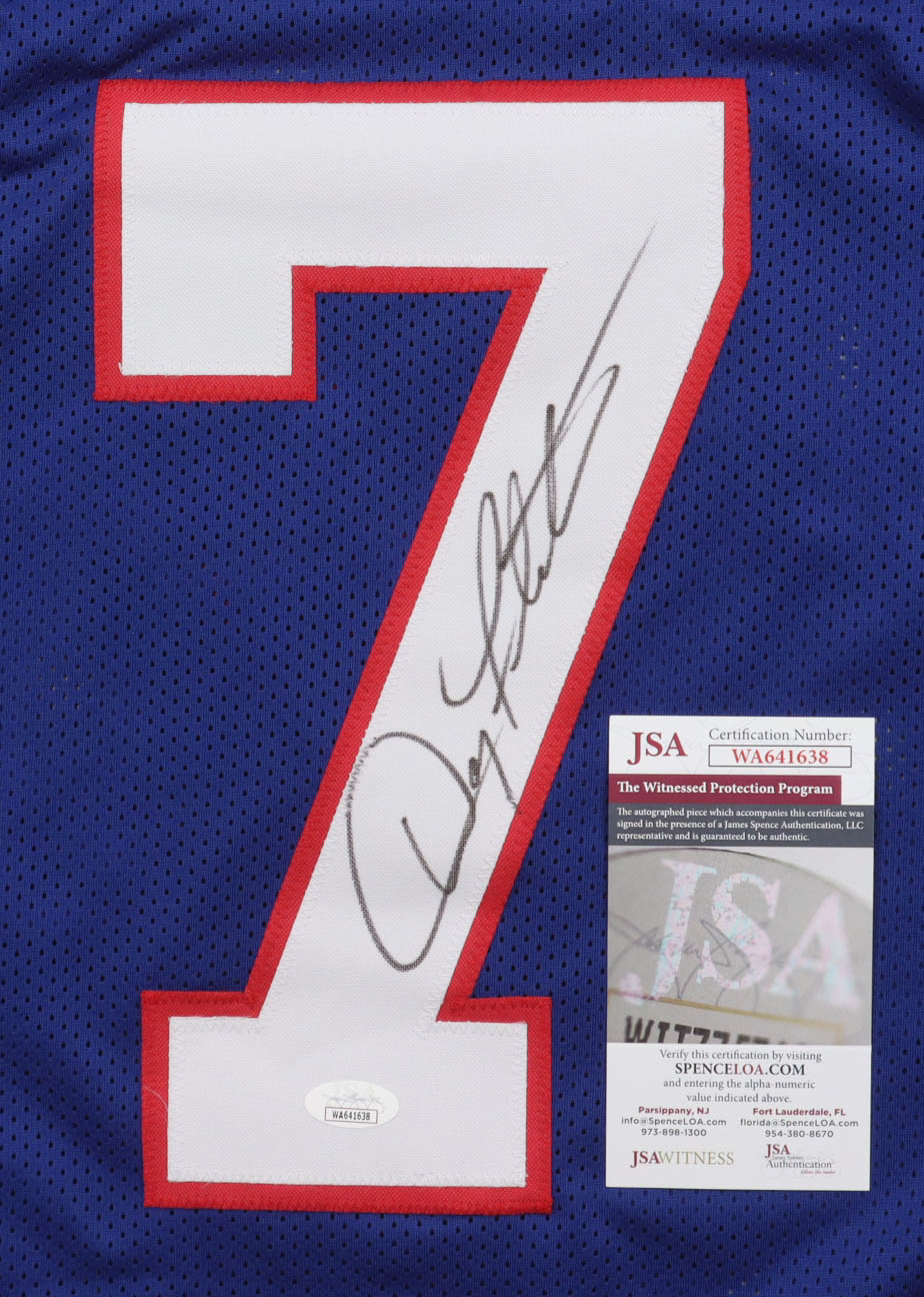 Doug Flutie Signed Jersey (JSA) at PristineAuction.com Doug Flutie Signed Jersey (JSA) at PristineAuction.com