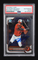Jackson Holliday Signed 2022 Bowman Chrome Draft Refractors #BDC168 RC (PSA) at PristineAuction.com