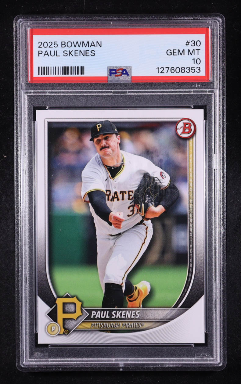 Paul Skenes 2025 Bowman #30 (PSA 10) at PristineAuction.com Paul Skenes 2025 Bowman #30 (PSA 10) at PristineAuction.com
