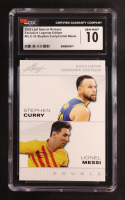 Stephen Curry / Lionel Messi 2024 Leaf Special Release Exclusive Legends Edition #ELE32 (SGC 10) at PristineAuction.com