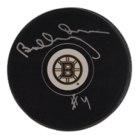 Bobby Orr Signed Bruins Logo Hockey Puck (Fanatics) at PristineAuction.com