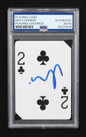 Matt Damon Signed 2 of Clubs Playing Card (PSA) at PristineAuction.com