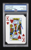 Matt Damon Signed King of Hearts Playing Card (PSA) at PristineAuction.com