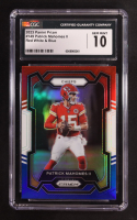 Patrick Mahomes II 2023 Panini Prizm Prizms Red White and Blue #149 (CGC 10) at PristineAuction.com