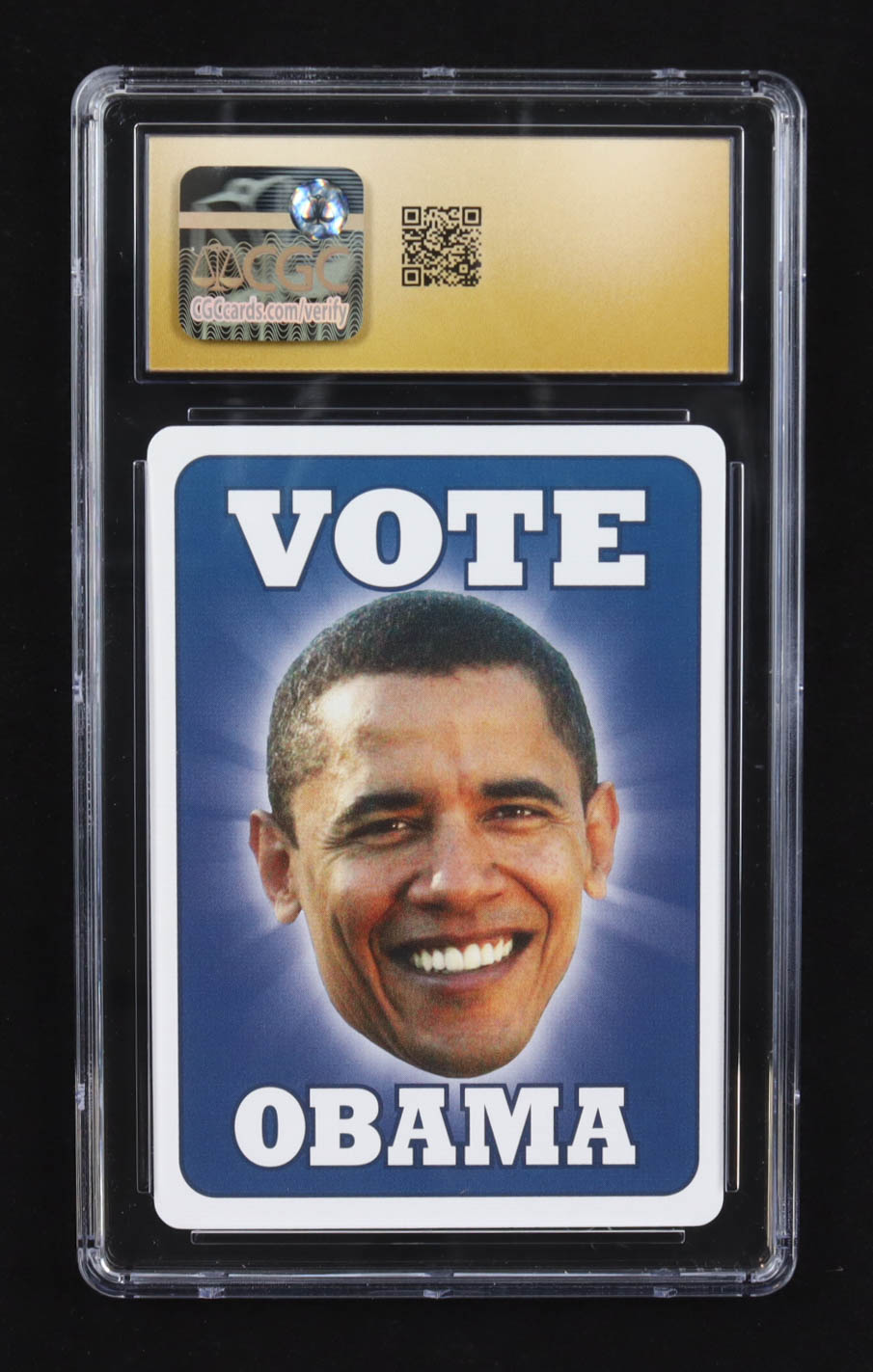 Michael Jordan 2008 Hero Decks Obama Presidential Deck Five of Clubs Playing Card (CGC Black Label Pristine 10) at PristineAuction.com Michael Jordan 2008 Hero Decks Obama Presidential Deck Five of Clubs Playing Card (CGC Black Label Pristine 10) at PristineAuction.com