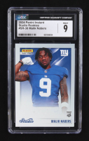 Malik Nabers 2024 Panini Instant Studio Rookies #SR-38 RC #1/1672 (CGC 9) at PristineAuction.com