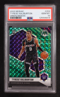 Tyrese Haliburton 2020-21 Panini Mosaic Mosaic Green #204 RC (PSA 10) at PristineAuction.com