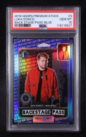 Luka Doncic 2019-20 Hoops Premium Stock Back Stage Pass Blue #3 (PSA 10) at PristineAuction.com