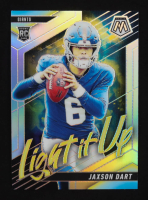 Jaxson Dart 2025 Panini Mosaic Light it Up Silver #8 RC at PristineAuction.com