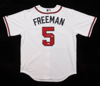 Freddie Freeman Signed Braves Majestic Authentic Jersey (Fanatics & MLB) at PristineAuction.com