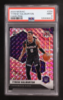 Tyrese Haliburton 2020-21 Panini Mosaic Camo Pink #204 RC (PSA 9) at PristineAuction.com