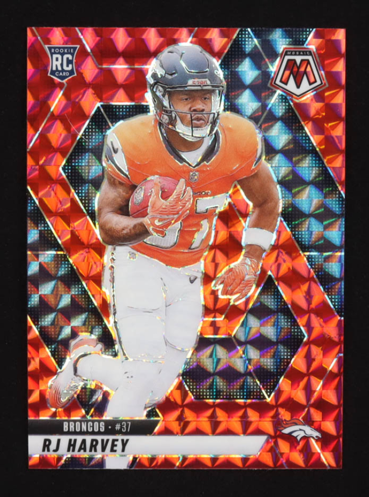 RJ Harvey 2025 Panini Mosaic Mosaic Red #375 RC