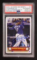 Vladimir Guerrero Jr. Signed 2019 Topps 582 Montgomery '72 Poster Design #5 RC (PSA Authentic | Auto 10) at PristineAuction.com