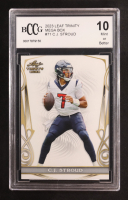 CJ Stroud 2023 Leaf Trinity Mega Box #71 RC (BCCG 10) at PristineAuction.com