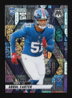 Abdul Carter 2025 Panini Mosaic Silver Knight #317 #129/149 RC at PristineAuction.com