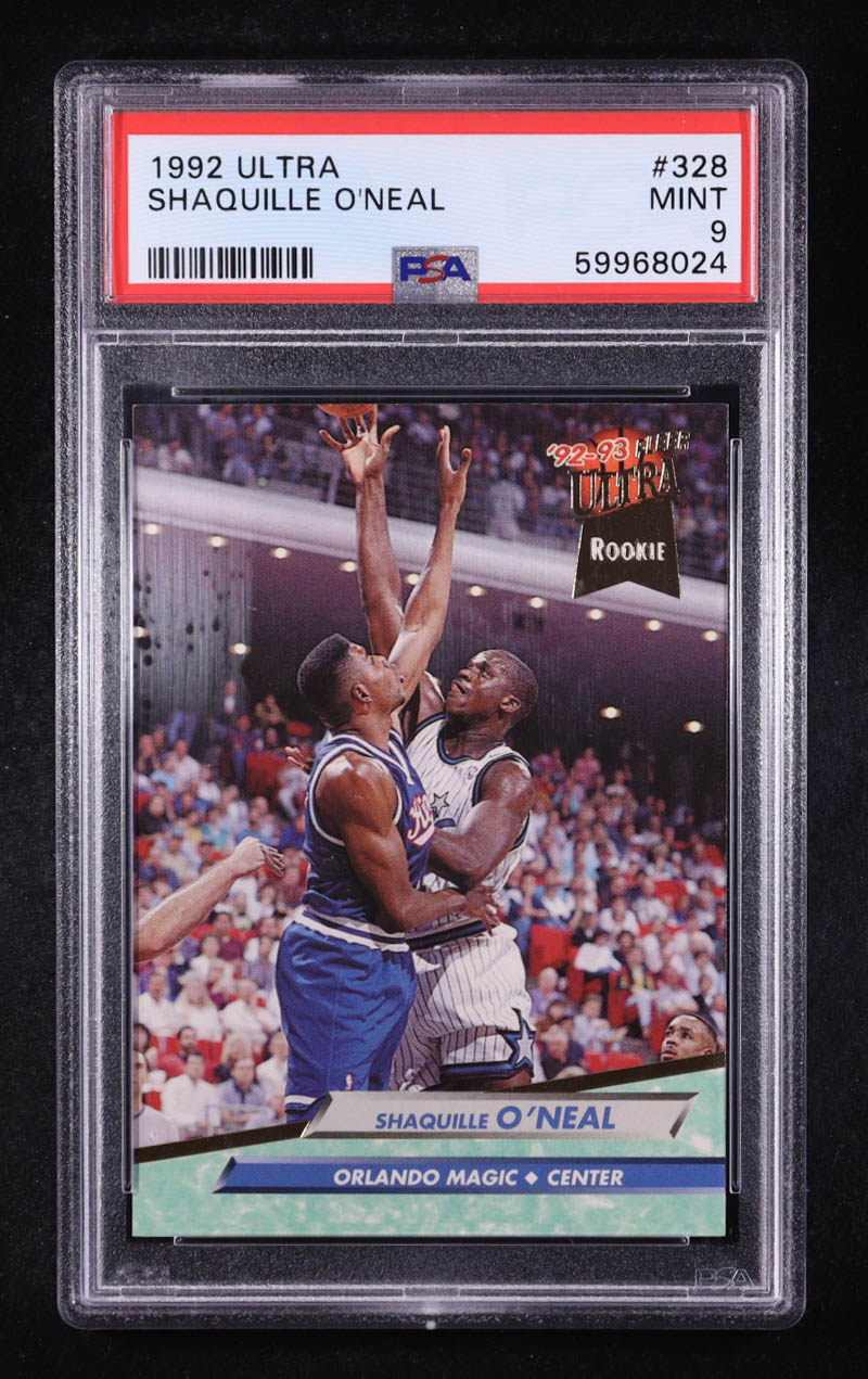 Shaquille O'Neal 1992-93 Ultra #328 RC (PSA 9) at PristineAuction.com Shaquille O'Neal 1992-93 Ultra #328 RC (PSA 9) at PristineAuction.com