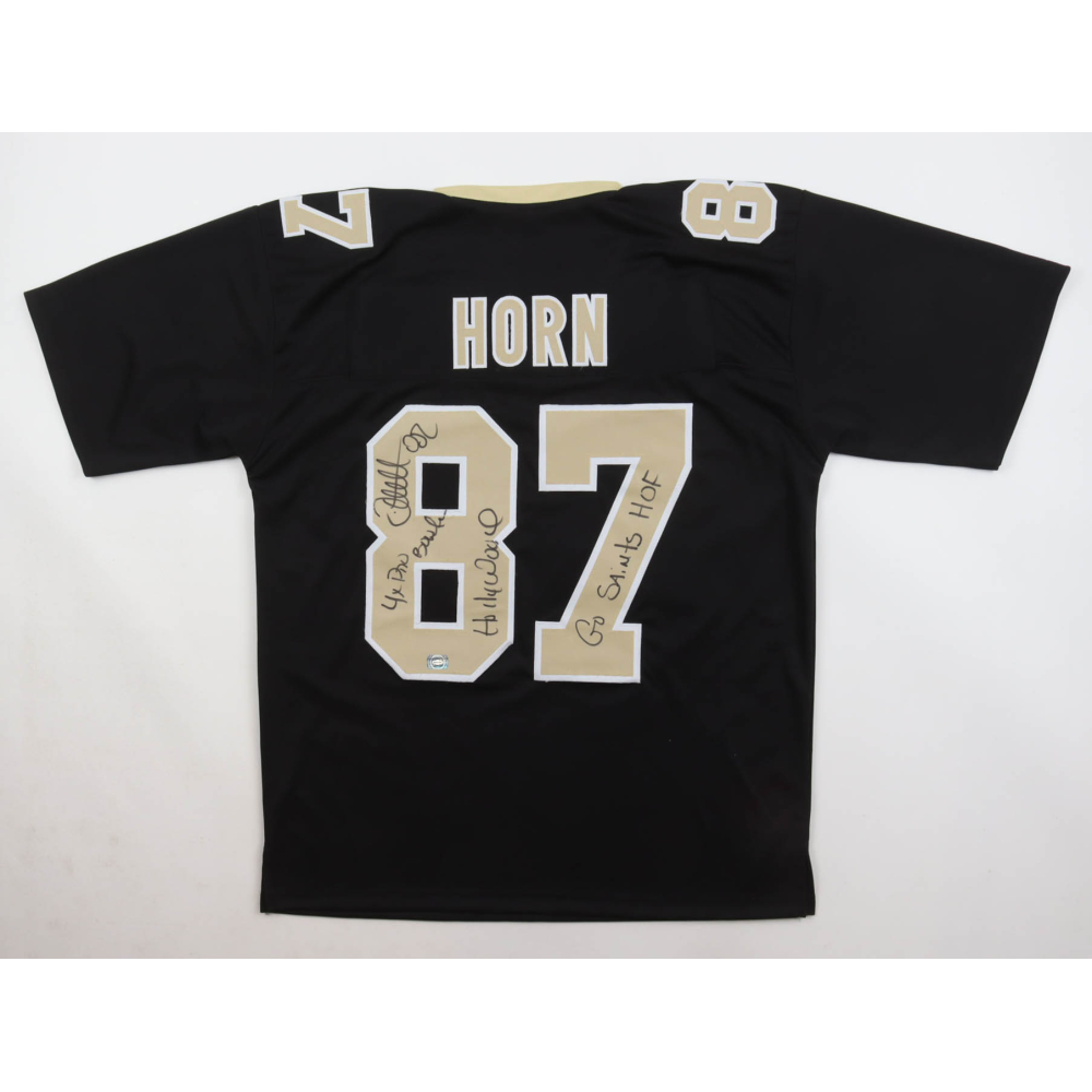 Joe Horn Signed Jersey Inscribed "4 Time Pro Bowler", "Hollywood", & "Go Saints H.O.F." (Wilder Side of Sports) at PristineAuction.com
