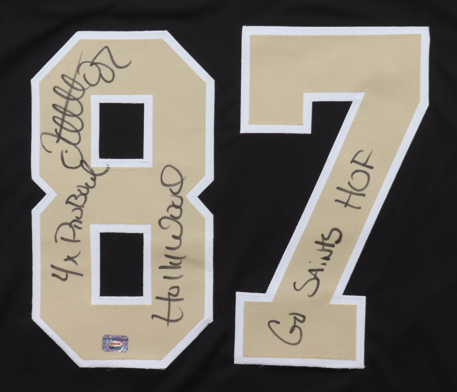 Joe Horn Signed Jersey Inscribed "4 Time Pro Bowler", "Hollywood", & "Go Saints H.O.F." (Wilder Side of Sports) at PristineAuction.com Joe Horn Signed Jersey Inscribed "4 Time Pro Bowler", "Hollywood", & "Go Saints H.O.F." (Wilder Side of Sports) at PristineAuction.com