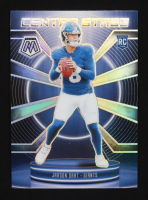 Jaxson Dart 2025 Panini Mosaic Center Stage Silver #7 RC at PristineAuction.com