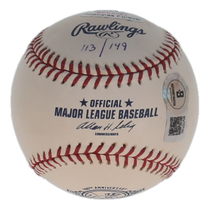 Ron Guidry Signed LE OML Baseball Inscribed "#49 Retired 8/23/03" (Beckett) at PristineAuction.com Ron Guidry Signed LE OML Baseball Inscribed "#49 Retired 8/23/03" (Beckett) at PristineAuction.com
