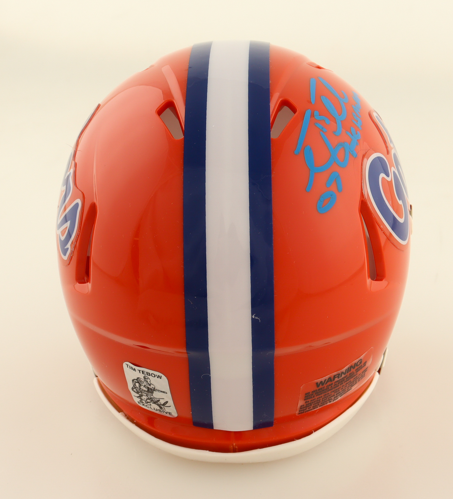 Tim Tebow Signed Florida Gators Speed Mini Helmet Inscribed "07 Heisman" (Tebow) at PristineAuction.com Tim Tebow Signed Florida Gators Speed Mini Helmet Inscribed "07 Heisman" (Tebow) at PristineAuction.com