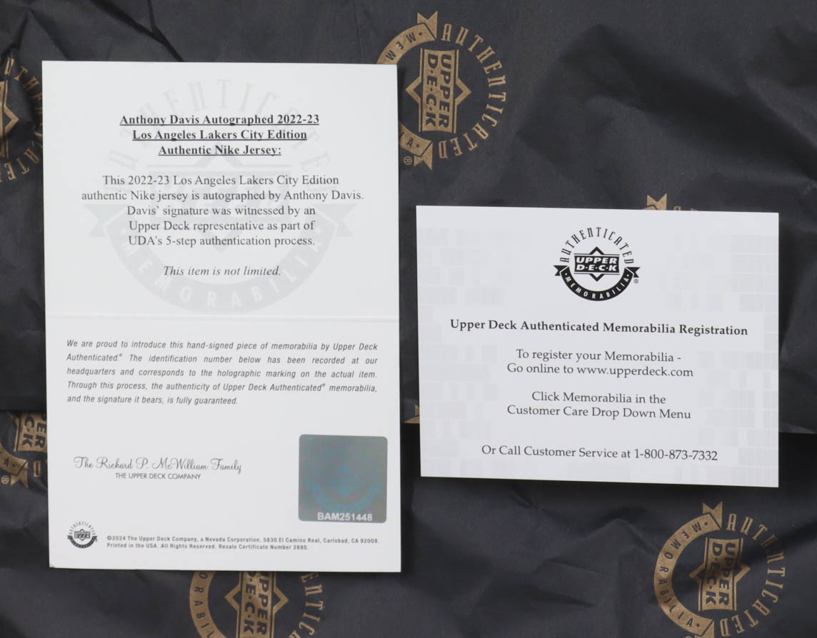 Anthony Davis Signed Mavericks Nike Authentic Jersey (UDA) at PristineAuction.com Anthony Davis Signed Mavericks Nike Authentic Jersey (UDA) at PristineAuction.com