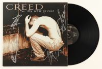Creed "My Own Prison" Vinyl Record Album Band-Signed By (4) with Scott Stapp, Mark Tremonti, Brian Marshall & Scott Phillips (JSA) at PristineAuction.com