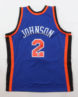 Larry Johnson Signed Knicks Mitchell & Ness Authentic Jersey (Fanatics) at PristineAuction.com