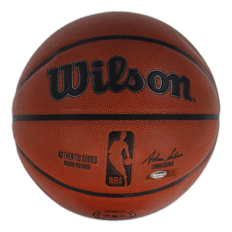 Robert Parish Signed NBA Basketball Inscribed "HOF 03" (Schwartz) at PristineAuction.com Robert Parish Signed NBA Basketball Inscribed "HOF 03" (Schwartz) at PristineAuction.com