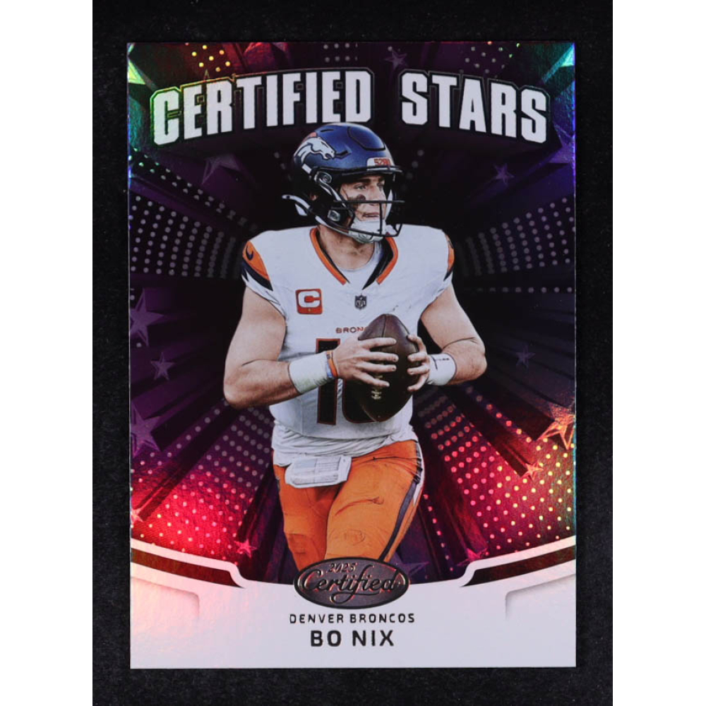 Bo Nix 2025 Certified Certified Stars #4 at PristineAuction.com