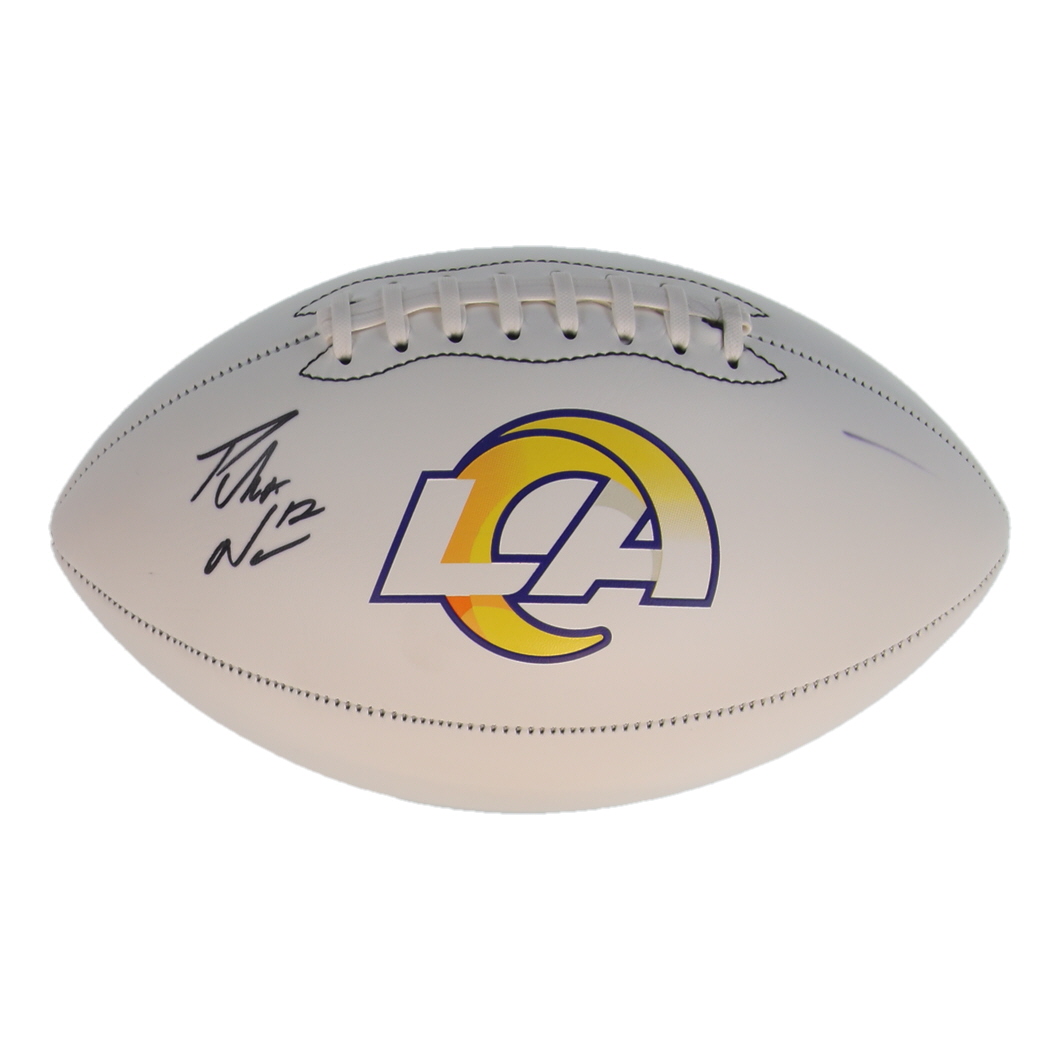 Puka Nacua Signed Rams Logo Football (Fanatics) at PristineAuction.com Puka Nacua Signed Rams Logo Football (Fanatics) at PristineAuction.com