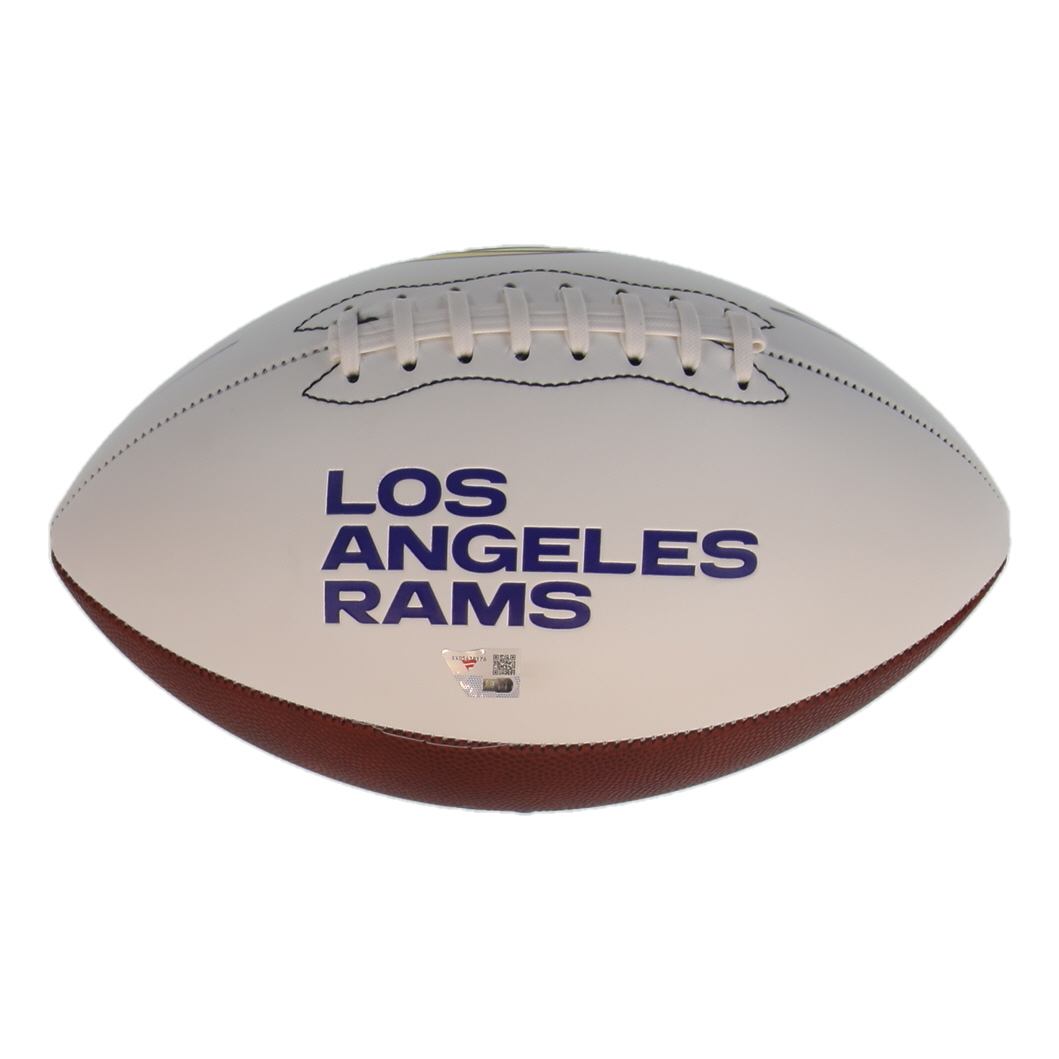 Puka Nacua Signed Rams Logo Football (Fanatics) at PristineAuction.com Puka Nacua Signed Rams Logo Football (Fanatics) at PristineAuction.com