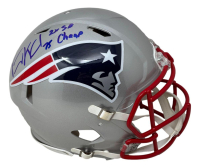 Vince Wilfork Signed Patriots Full-Size Authentic On-Field Speed Helmet Inscribed "2x SB Champ" (Beckett) at PristineAuction.com