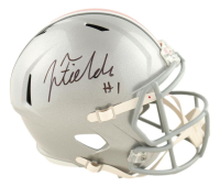 Justin Fields Signed Ohio State Buckeyes Full-Size Speed Helmet (Beckett) at PristineAuction.com